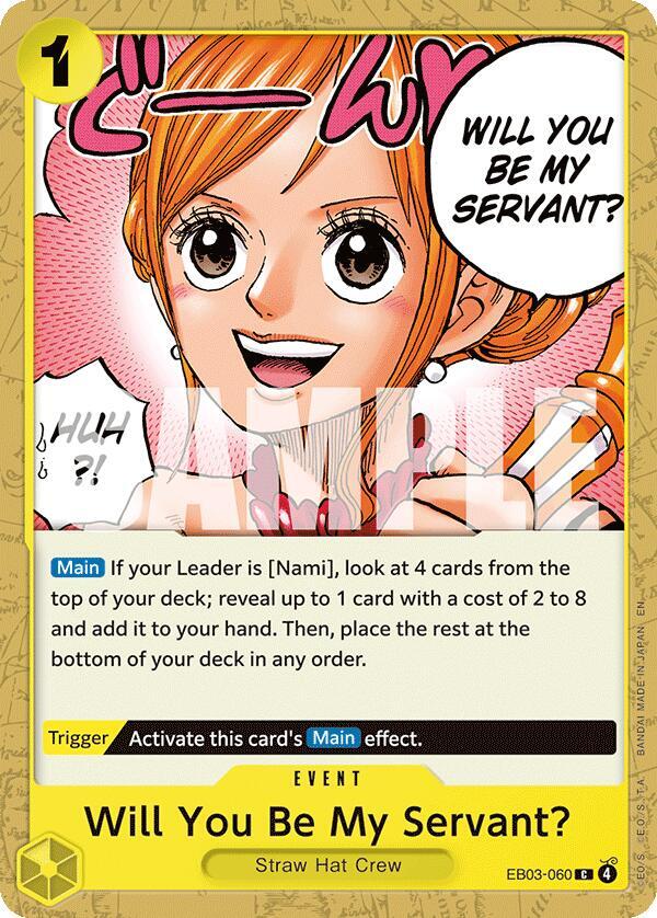 One Piece - Will You Be My Servant? - Extra Booster: One Piece Heroines Edition (EB - 03) by TCGDON on MYNTED
