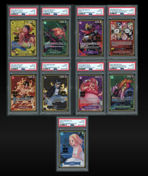 [ENGLISH] Sequential PSA 10 One Piece Japanese Second Year Anniversary