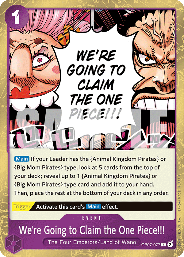 OP07 - 077 We're going to claim the One Piece by PlayVault on MYNTED