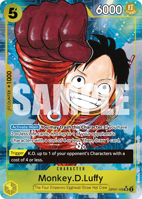OP07 - 109 Monkey.D.Luffy Alt Art by PlayVault on MYNTED