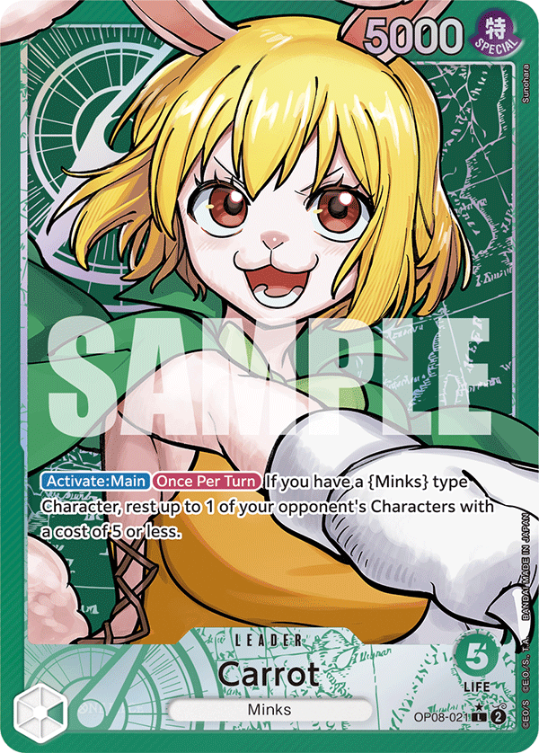 OP08 - 021 Carrot Alt Leader by PlayVault on MYNTED