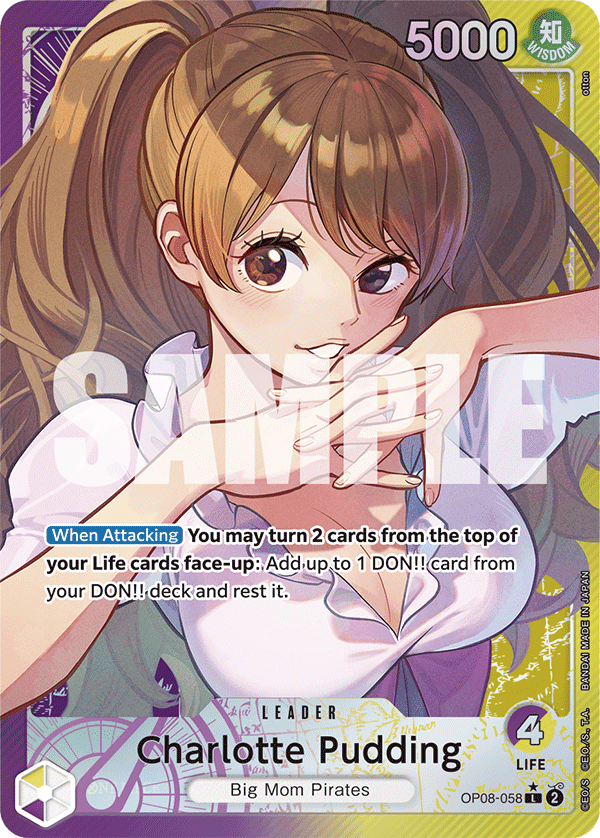 OP08 - 058 Charlotte Pudding Alt Art by PlayVault on MYNTED