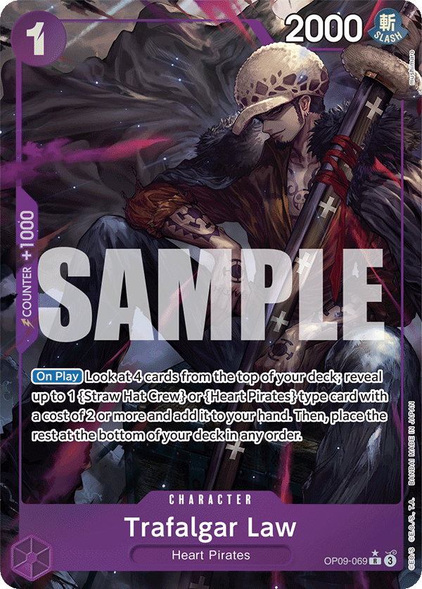 OP09 - 069 Trafalgar Law Alt Art by PlayVault on MYNTED