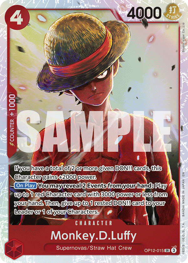 OP12 - 015 Monkey.D.Luffy by PlayVault on MYNTED