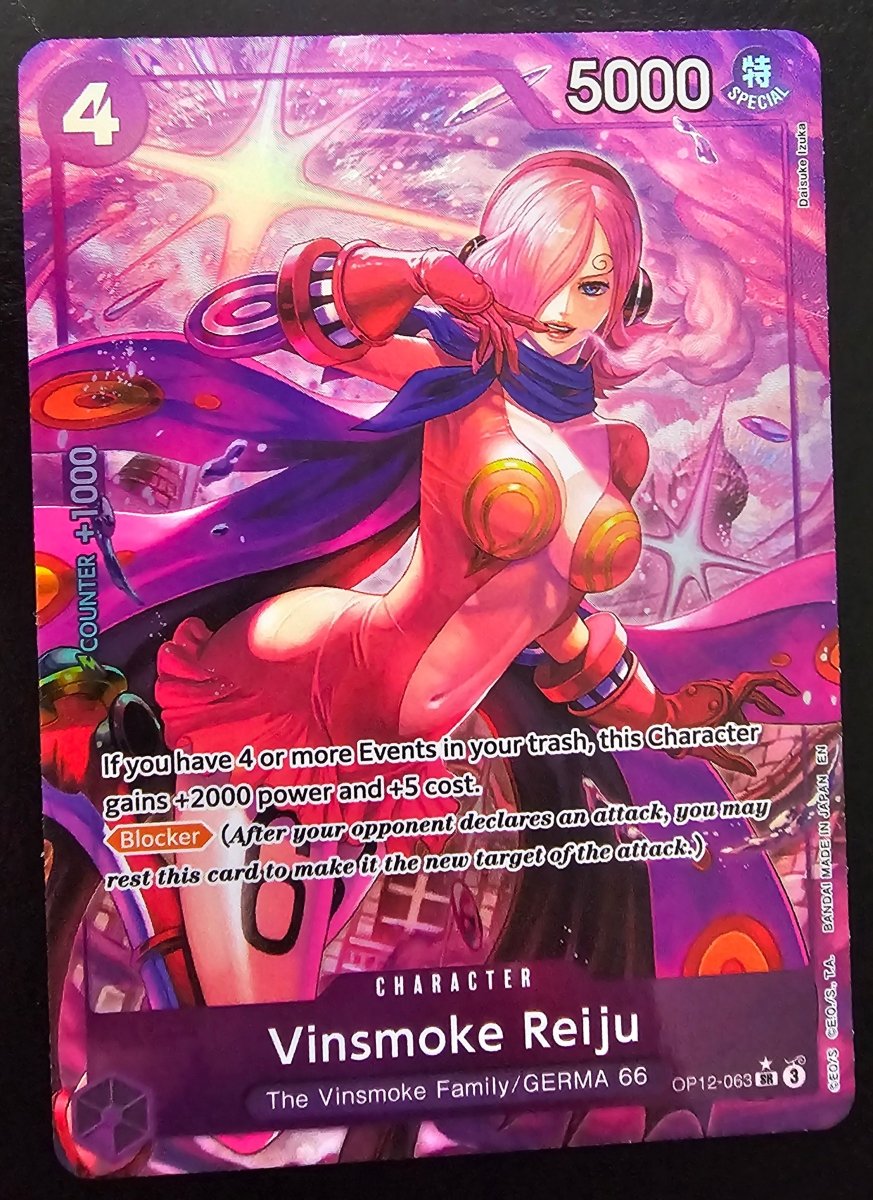 OP12 - 063 Vinsmoke Reiju Alt Art by PlayVault on MYNTED