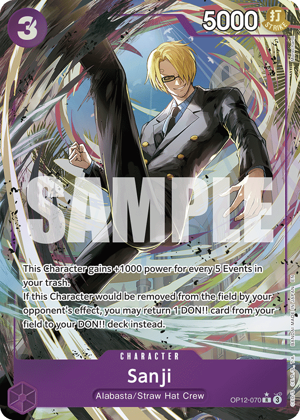 OP12 - 070 Sanji Alt Art by PlayVault on MYNTED