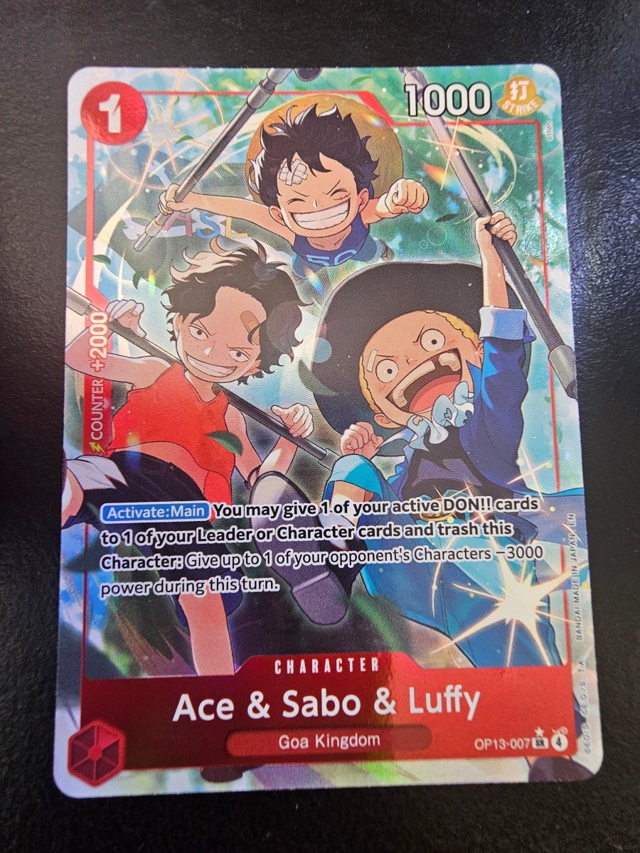 OP13-007 Ace & Sabo & Luffy Alt Art by PlayVault on MYNTED