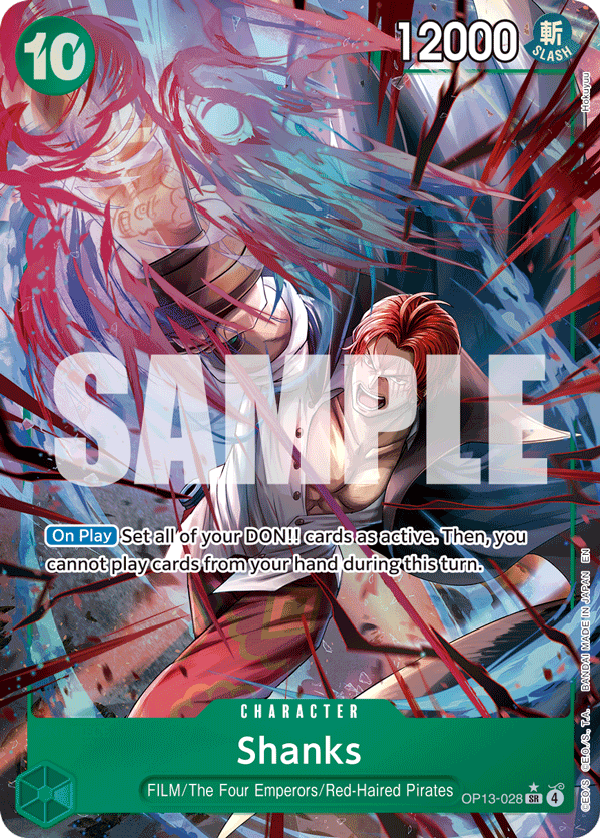 OP13 - 028 Shanks Alt Art by PlayVault on MYNTED