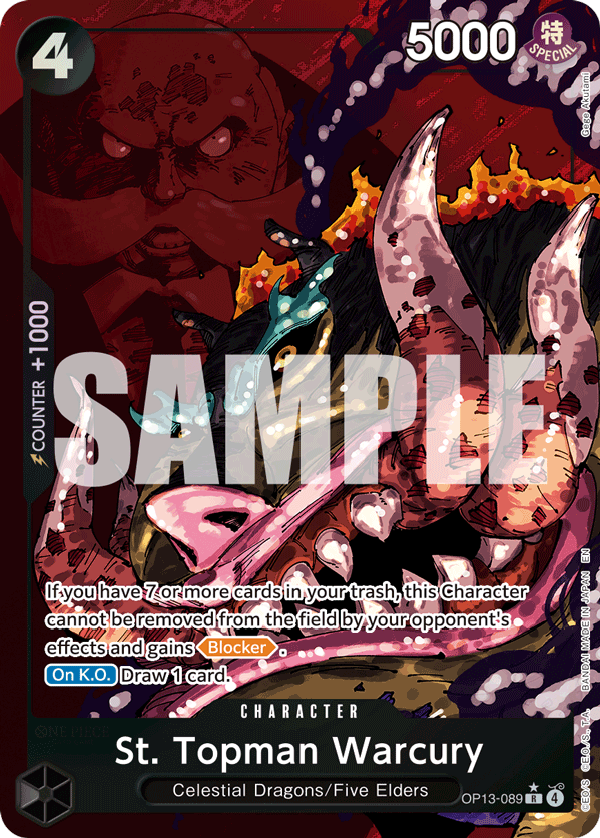 OP13 - 089 ST. Topman Warcury Alt Art by PlayVault on MYNTED