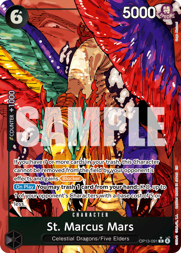 OP13 - 091 ST. Marcus Mars alt art by PlayVault on MYNTED