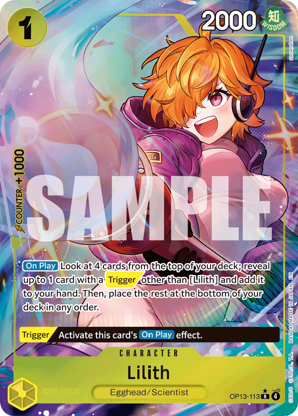 OP13 - 113 Lilith Alt Art by PlayVault on MYNTED