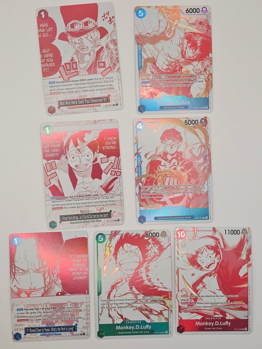 OP13 3rd Anniversary Treasure Pack 7 Cards by PlayVault on MYNTED