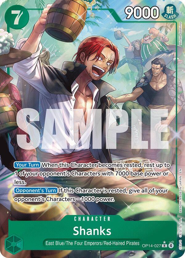 OP14 - 027 Shanks alt art by PlayVault on MYNTED