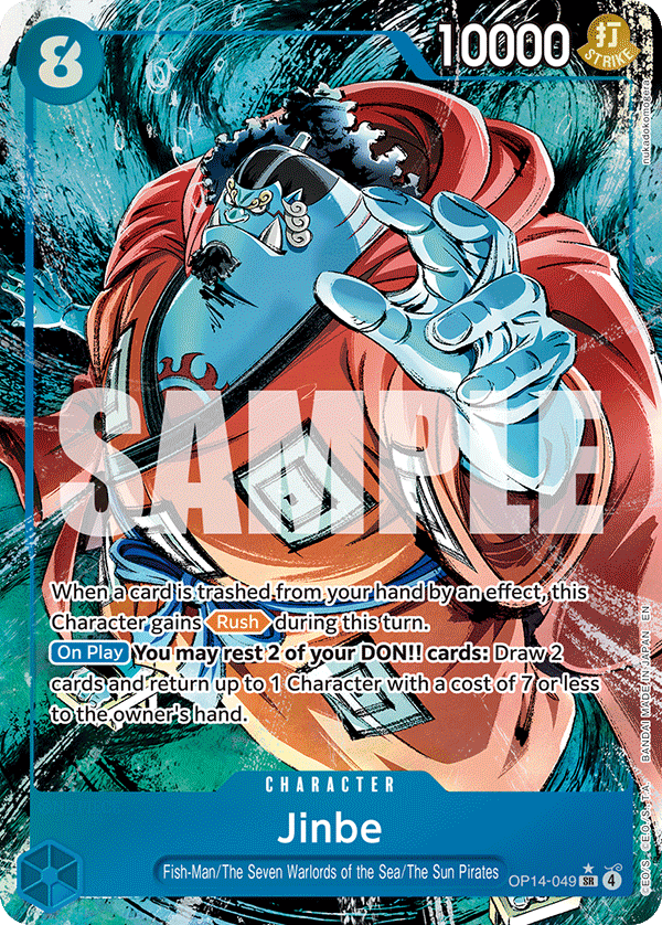 OP14 - 049 Jinbe Alt Art by PlayVault on MYNTED