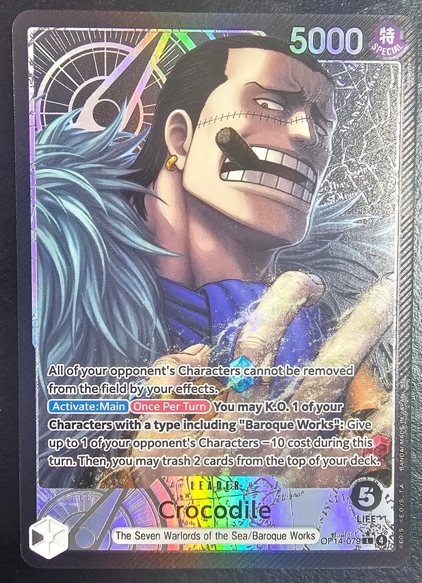 OP14 - 079 Crocodile Alt Leader by PlayVault on MYNTED