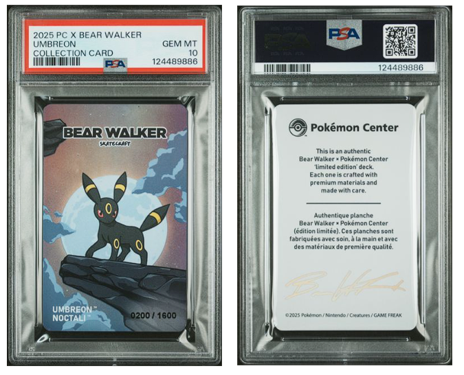 PSA 10 Set Pokemon Centre X Bear Walker Limited Ed Numbered Cards (Umbreon , Leafeon , Espeon , Sylveon)