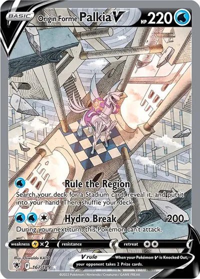 Origin Forme Palkia V (Alternate Full Art) 167/189 (Astral Radiance) by Pokedaddy on MYNTED