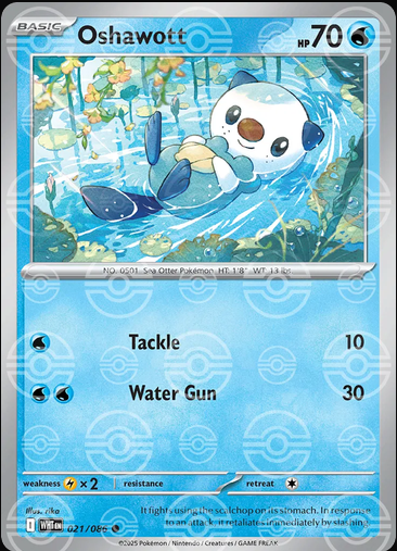 Oshawott (Poke Ball) 021/086 - White Flare by shad0wknightTCG on MYNTED