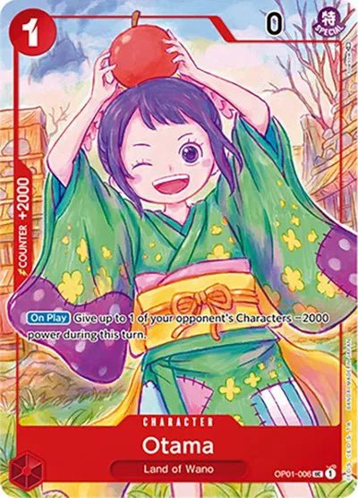 Otama (Japanese 1st Anniversary Set) OP01-006 (One Piece Promotion Cards) by The Gaijin Gamer on MYNTED