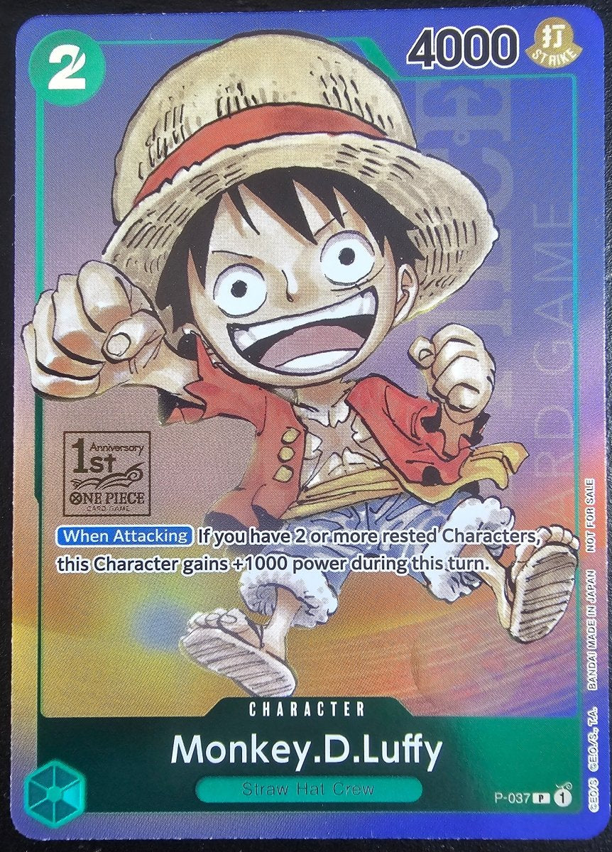 P - 043 Luffy 1st Anniversary Promo by PlayVault on MYNTED