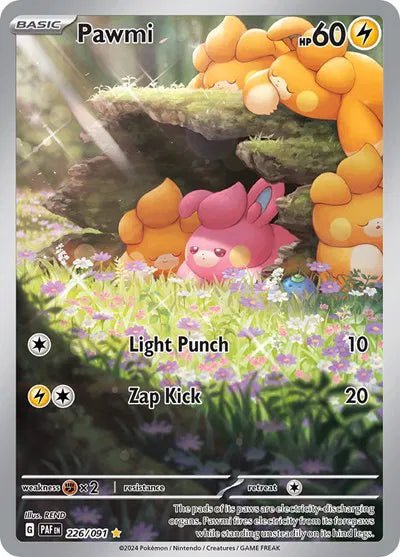 Paldean Fates Pawmi 226/091 by PlayVault on MYNTED