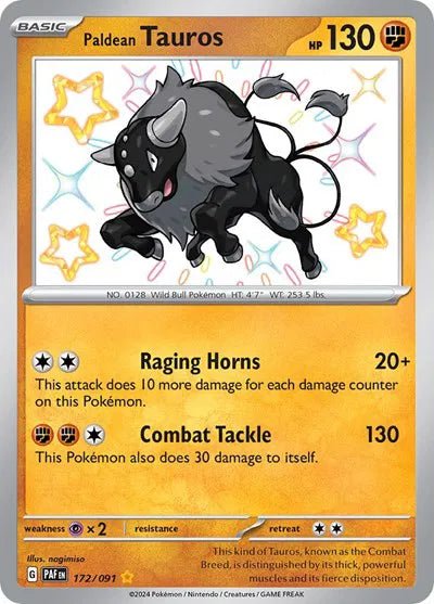 Paldean Tauros - 172/091 by The Archive Stop on MYNTED