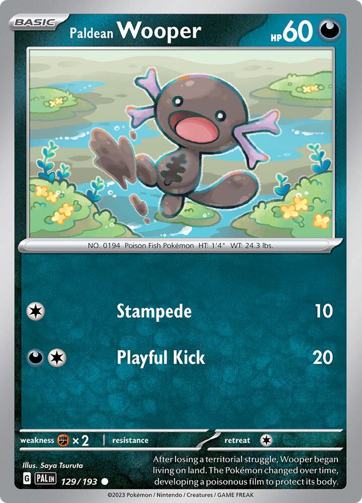 Paldean Wooper 129/193 Normal · Paldea Evolved (PAL) by PokeMarsi on MYNTED