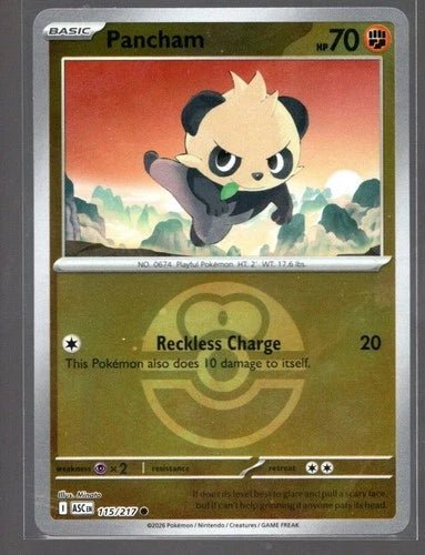 Pancham 115/217 - Ascended Heroes - Love Ball Pattern by Light Collectibles on MYNTED