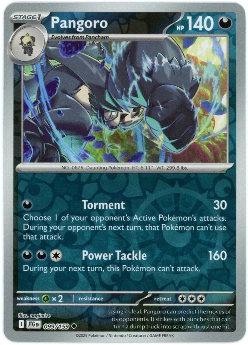 Pangoro [Reverse Holo] 99 Pokemon Journey Together by Moe‘s Vault on MYNTED