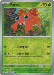 Paras SV: 151 Common • 046/165 Reverse Holofoil by Shark Pop Culture on MYNTED