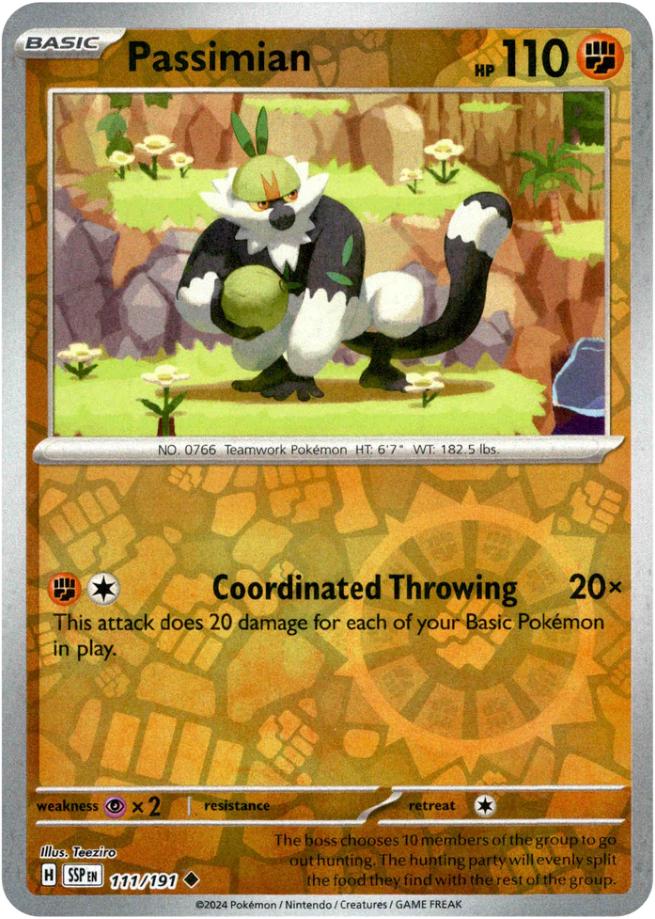 Passimian [Reverse Holo] 111 Pokemon Surging Sparks by Moe‘s Vault on MYNTED