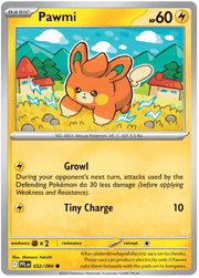 Pawmi 032/094 Common | Mega Evolution – Phantasmal Flames by Worth the XP on MYNTED