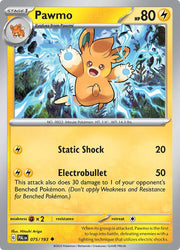 Pawmo 075/193 Normal · Paldea Evolved (PAL) by PokeMarsi on MYNTED