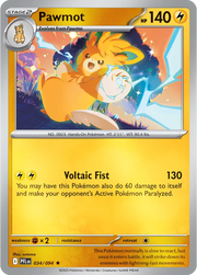 Pawmot 034 Holo - Phantasmal Flames by PokéPW on MYNTED
