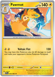 Pawmot 034/094 Holo | Mega Evolution – Phantasmal Flames by Worth the XP on MYNTED