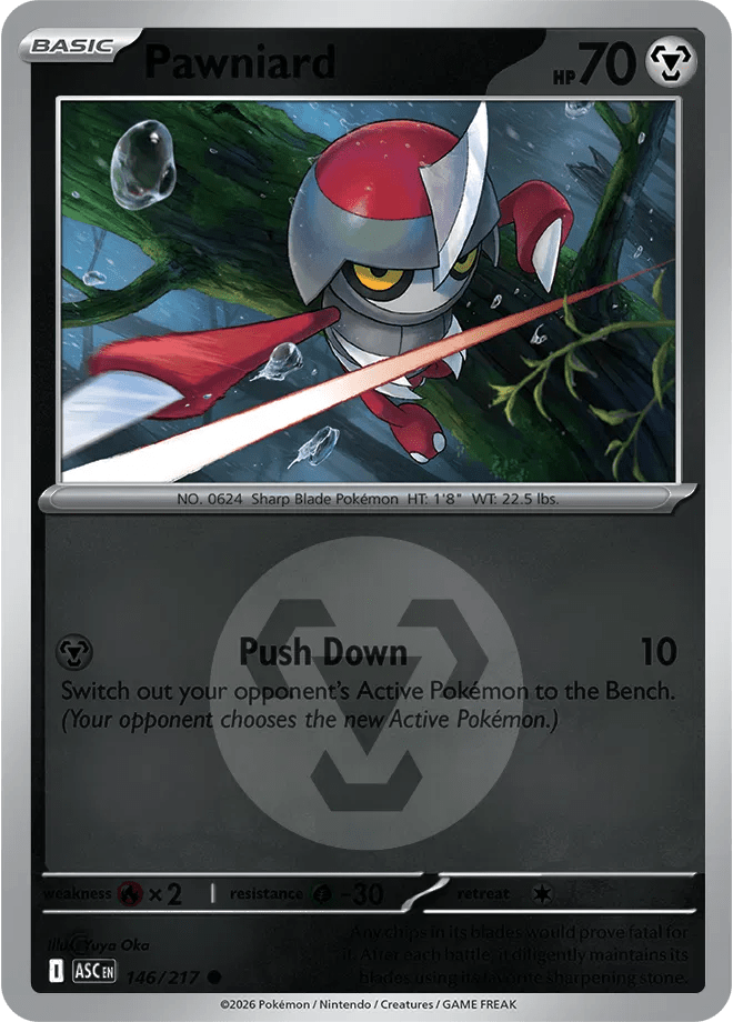 Pawniard (Energy Symbol Pattern) Ascended Heroes Common 146/217 by Shark Pop Culture on MYNTED