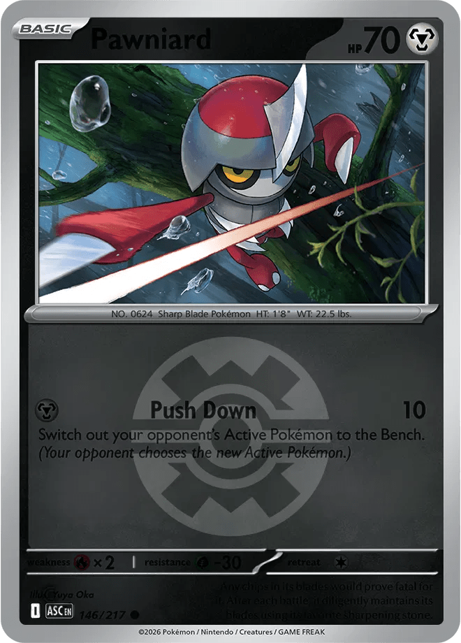 Pawniard (Quick Ball) Ascended Heroes Common 146/217 by PokeMagic on MYNTED