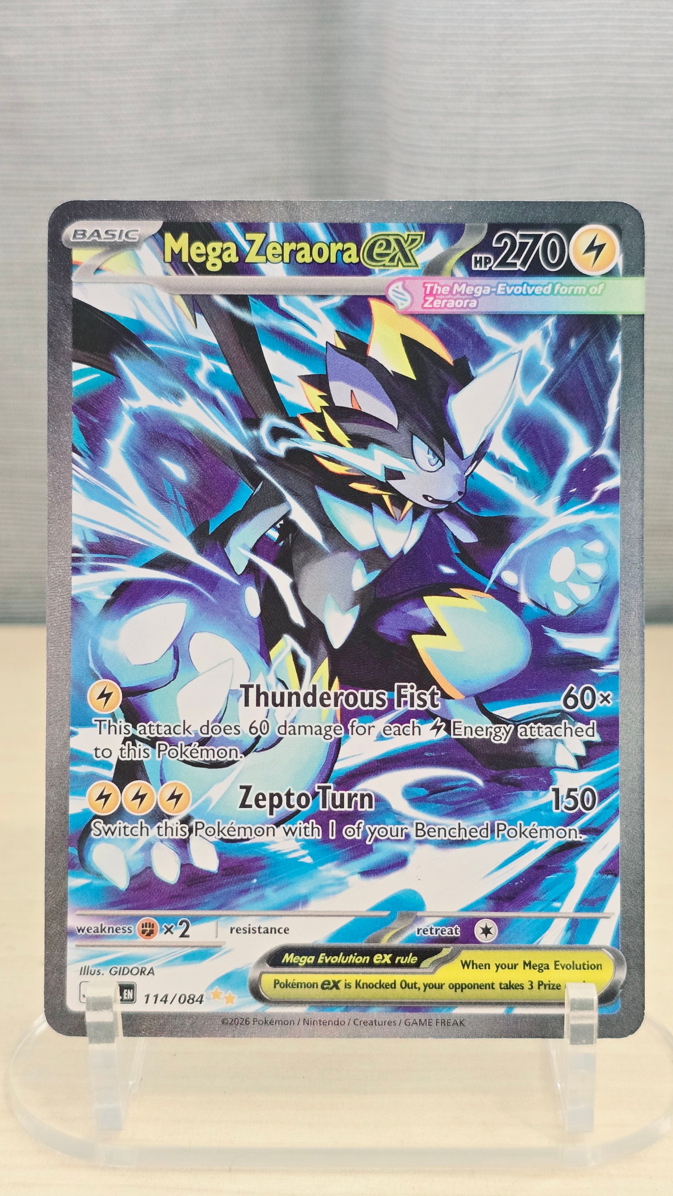 Mega Zeraora ex - Pitch Black - SIR 114/084 - English