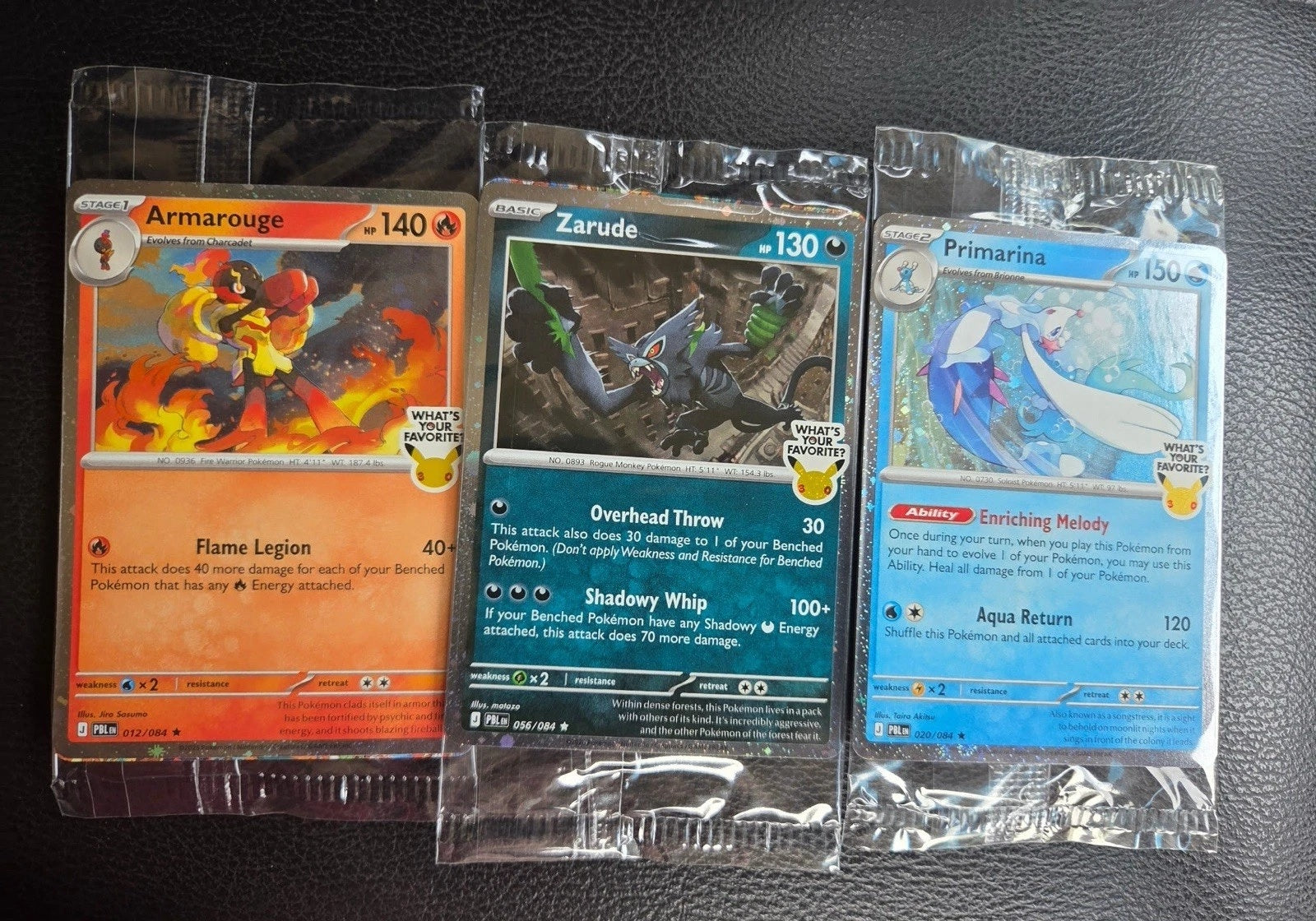 Pokemon Pitch Black Stamped Store Promos (SEALED) -  Complete Set of 3