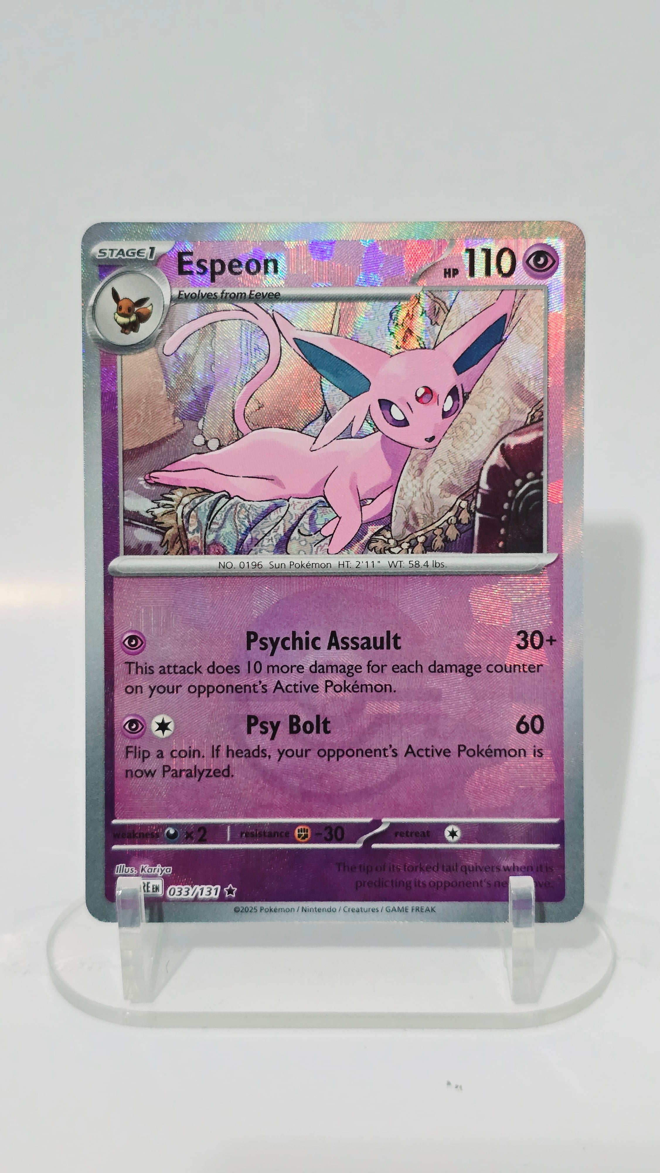 Espeon (Poke Ball Pattern) - Prismatic Evolutions - Rare 033/131 - English