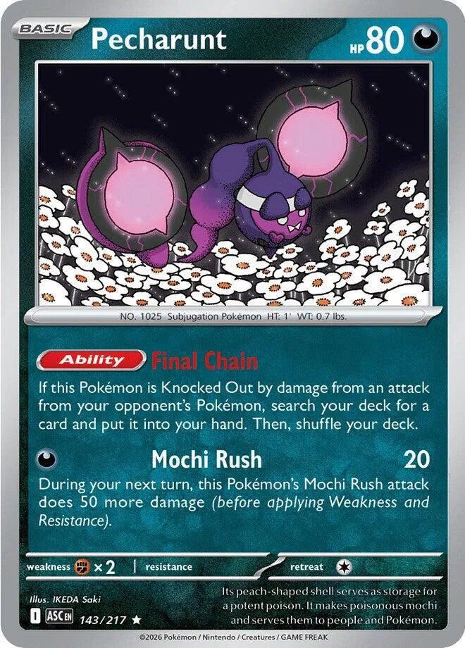 Pecharunt 143/217 - Ascended Heroes - Holofoil by Light Collectibles on MYNTED