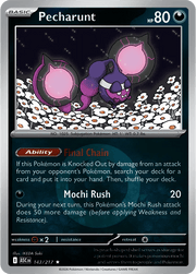 Pecharunt - 143/217 - Reverse Holofoil (Energy Symbol Pattern) by The Archive Stop on MYNTED