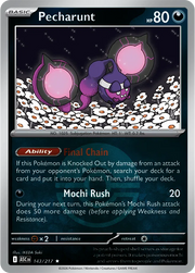 Pecharunt - 143/217 - Reverse Holofoil - Poke Ball