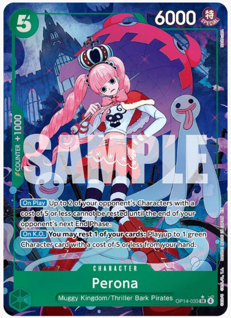 Perona - OP14-033 (Alternate Art) - The Azure Sea's Seven (OP14) by Nekohime TCG on MYNTED