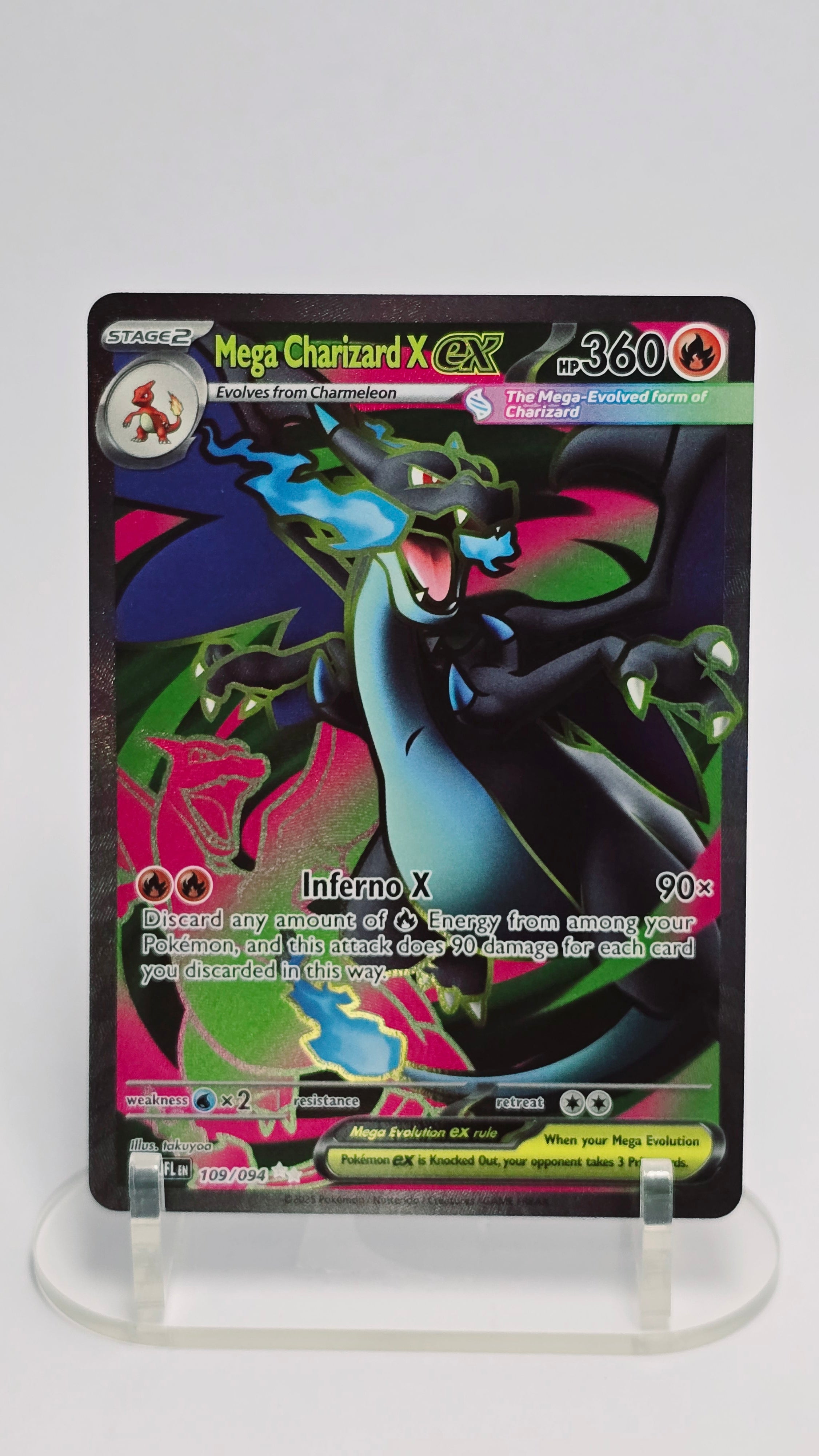 Mega Charizard X ex - Phantasmal Flames - UR 109/094 - English