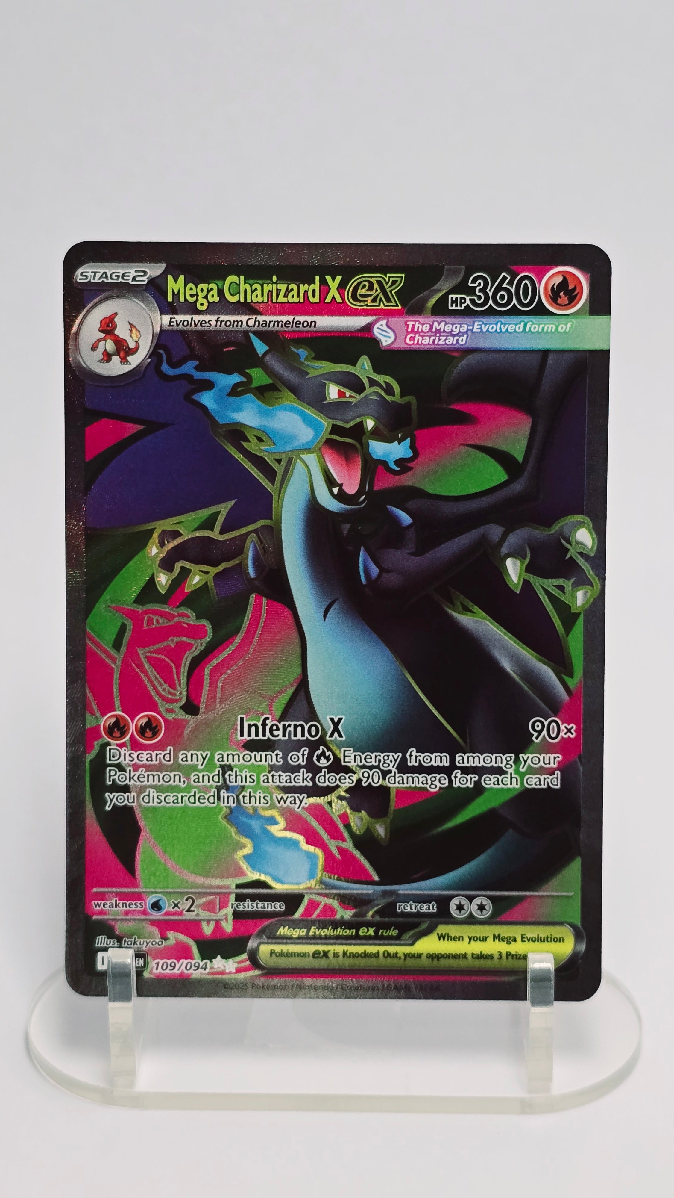 Mega Charizard X ex - Phantasmal Flames - UR 109/094 - English