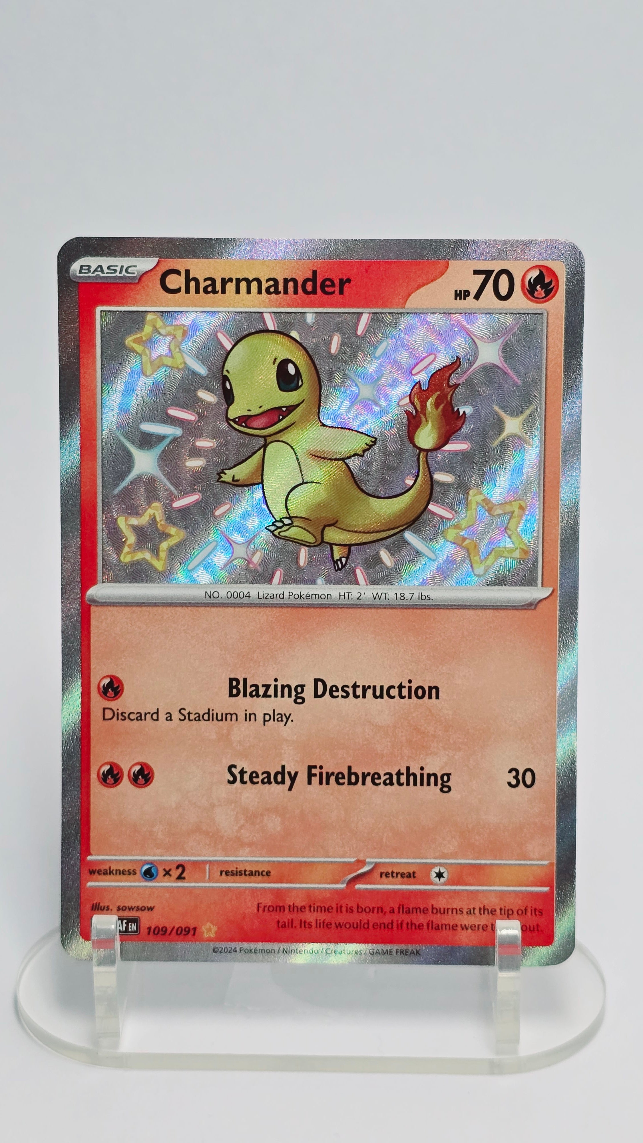 Charmander - Paldean Fates - SR 109/091 - English