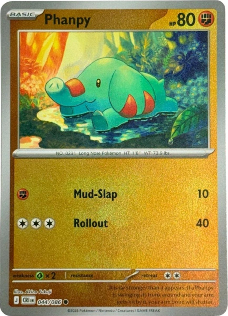 Phanpy [Reverse Holo] 44 Pokemon Chaos Rising by Moe‘s Vault on MYNTED