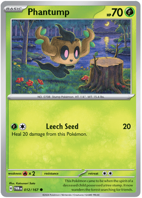 Phantump 012/167 Common | Scarlet & Violet – Twilight Masquerade by Worth the XP on MYNTED
