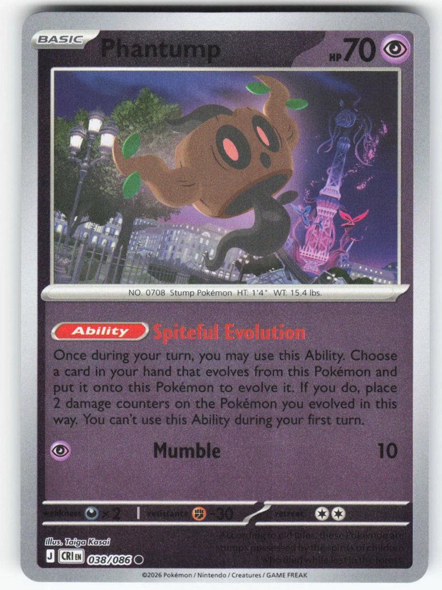 Phantump - 038/086 (Reverse Holo) - Chaos Rising (CRI) ME04 by SAFAQATI on MYNTED